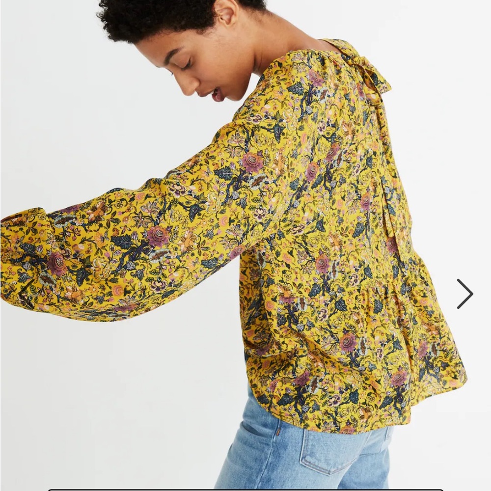 Madewell x Karen Walker Silk Floral Shirt